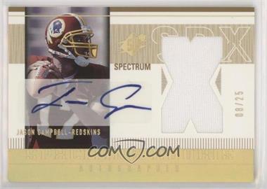 2005 SPx - [Base] - Spectrum #212 - SPx Auto Rookie Jerseys - Jason Campbell /25