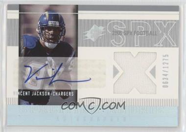 2005 SPx - [Base] #203 - SPx Auto Rookie Jerseys - Vincent Jackson /1275