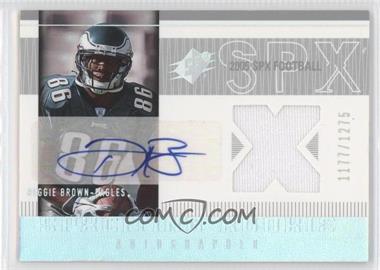 2005 SPx - [Base] #214 - SPx Auto Rookie Jerseys - Reggie Brown /1275