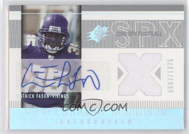 2005 SPx - [Base] #217 - SPx Auto Rookie Jerseys - Ciatrick Fason /1275