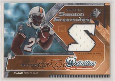 2005 SPx - Rookie Swatch Supremacy #RS-RB - Ronnie Brown