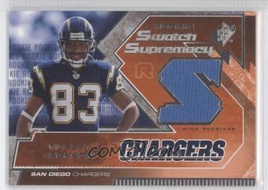 2005 SPx - Rookie Swatch Supremacy #RS-VJ - Vincent Jackson