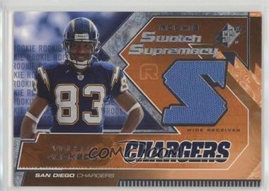 2005 SPx - Rookie Swatch Supremacy #RS-VJ - Vincent Jackson