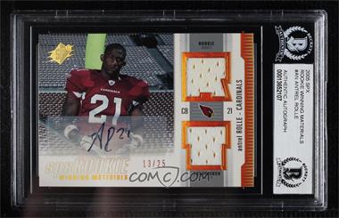 2005 SPx - Rookie Winning Materials - Autographs #RWMA-AN - Antrel Rolle /25 [BGS Encased]