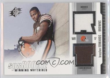 2005 SPx - Rookie Winning Materials #RWM-BE - Braylon Edwards