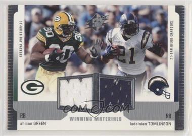 2005 SPx - Winning Materials #WM-AL - Ahman Green, LaDainian Tomlinson