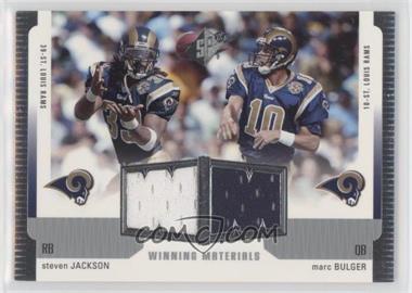 2005 SPx - Winning Materials #WM-JB - Steven Jackson, Marc Bulger