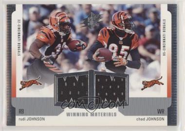 2005 SPx - Winning Materials #WM-JJ - Rudi Johnson, Chad Johnson