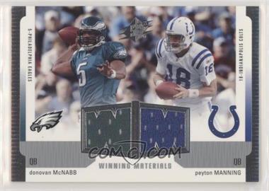 2005 SPx - Winning Materials #WM-MM - Donovan McNabb, Peyton Manning