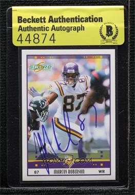 2005 Score - [Base] #158 - Marcus Robinson [BAS Authentic]