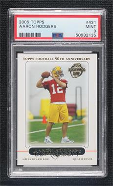 2005 Topps - [Base] #431 - Aaron Rodgers [PSA 9 MINT]