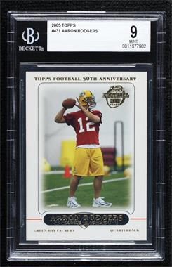 2005 Topps - [Base] #431 - Aaron Rodgers [BGS 9 MINT]