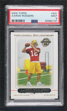 2005 Topps - [Base] #431 - Aaron Rodgers [PSA 9 MINT]