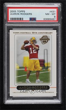 2005 Topps - [Base] #431 - Aaron Rodgers [PSA 8 NM‑MT]