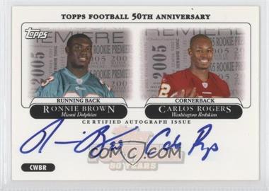 2005 Topps - Rookie Premiere Autographs Quads #CWBR - Carlos Rogers, Jason Campbell, Carnell "Cadillac" Williams, Ronnie Brown