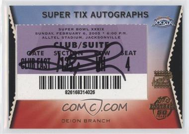 2005 Topps - Super Tix Super Bowl XXXIX Ticket Autographs #STA-DB - Deion Branch