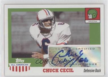 2005 Topps All American Retired Edition - Autographs #A-CCE - Chuck Cecil