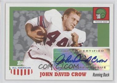 2005 Topps All American Retired Edition - Autographs #A-JDC - John David Crow