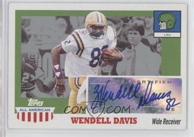 2005 Topps All American Retired Edition - Autographs #A-WD - Wendell Davis [EX to NM]