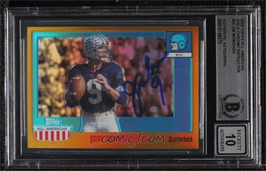 2005 Topps All American Retired Edition - [Base] - Chrome Gold Refractor #54 - Jim McMahon /55 [BAS BGS Authentic]