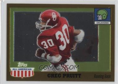 2005 Topps All American Retired Edition - [Base] - Chrome Gold #36 - Greg Pruitt /555