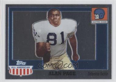 2005 Topps All American Retired Edition - [Base] - Chrome #4 - Alan Page /555