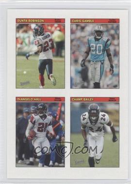 2005 Topps Bazooka - 4-on-1 Stickers #1 - Dunta Robinson, Chris Gamble, DeAngelo Hall, Champ Bailey