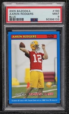 2005 Topps Bazooka - [Base] - Blue #190 - Aaron Rodgers [PSA 9 MINT]