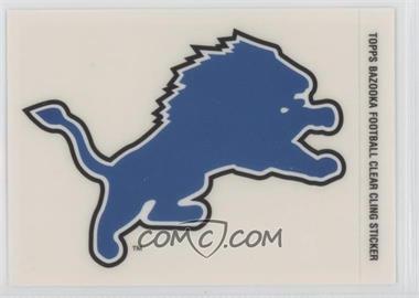 2005 Topps Bazooka - Clear Cling Stickers #DL - Detroit Lions Team