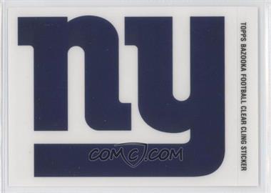 2005 Topps Bazooka - Clear Cling Stickers #NYG - New York Giants Team