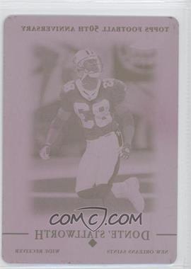 2005 Topps Chrome - [Base] - Printing Plate Magenta #120 - Donte Stallworth /1