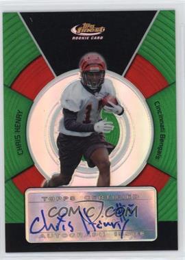 2005 Topps Finest - [Base] - Green Refractor #_CHHE - Chris Henry /199 [EX to NM]