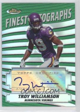 2005 Topps Finest - Finest Moments Autographs - Refractor #FA-TW - Troy Williamson