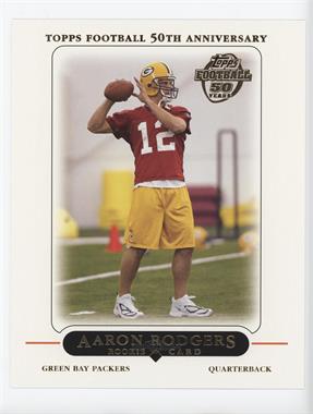 2005 Topps Green Bay Packers XXL - [Base] - Jumbo #2 - Aaron Rodgers
