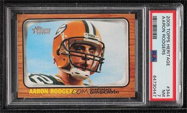 2005 Topps Heritage - [Base] #344.1 - Aaron Rodgers [PSA 7 NM]