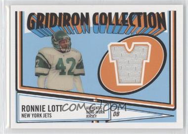 2005 Topps Heritage - Gridiron Collection Relics #GCR-RL - Ronnie Lott