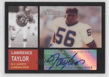 2005 Topps Heritage - Real One Autographs #ROA-LT - Lawrence Taylor