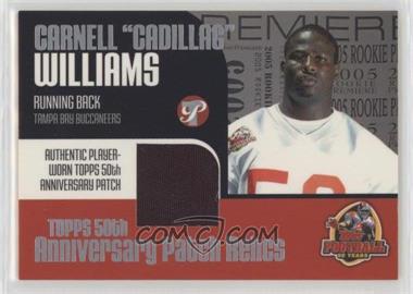 2005 Topps Pristine - 50th Anniversary Patch Relics #PR-CW - Carnell "Cadillac" Williams /150
