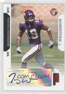 2005 Topps Pristine - [Base] #165 - Troy Williamson /100