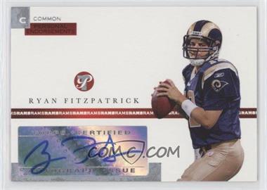 2005 Topps Pristine - Personal Endorsements Autographs #PEC-RF - Ryan Fitzpatrick /1500