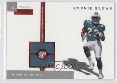 2005 Topps Pristine - Personal Pieces Relics Common #PPC-RB - Ronnie Brown /1000