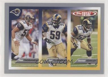 2005 Topps Total - [Base] - Silver #69 - Pisa Tinoisamoa, Chris Claiborne, Dexter Coakley