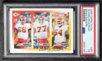 Will Shields, Willie Roaf, Brian Waters [PSA 5 EX]