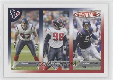 2005 Topps Total - [Base] #91 - Jason Babin, Antwan Peek, Kailee Wong