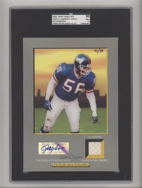 2005 Topps Turkey Red - Box Loader Cabinet Autographed Relics #TRAR-LT - Lawrence Taylor /50 [SGC 86 NM+ 7.5]