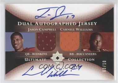 2005 Ultimate Collection - Dual Autographed Jersey #DJA-CW - Jason Campbell, Carnell Williams /10