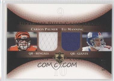 2005 Ultimate Collection - Ultimate Dual Game Jersey - Gold #DJ-PM - Carson Palmer, Eli Manning /15