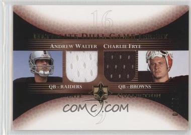 2005 Ultimate Collection - Ultimate Dual Game Jersey - Gold #DJ-WF - Andrew Walter, Charlie Frye /15