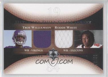 2005 Ultimate Collection - Ultimate Dual Game Jersey #DJ-TR - Troy Williamson, Roddy White /50