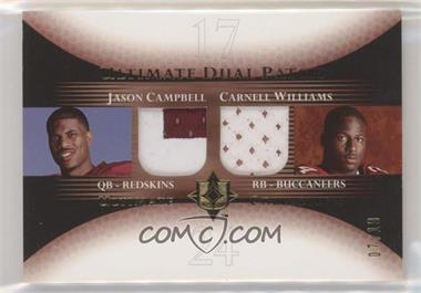 2005 Ultimate Collection - Ultimate Dual Patch - Gold #DP-CW - Jason Campbell, Carnell Williams /10